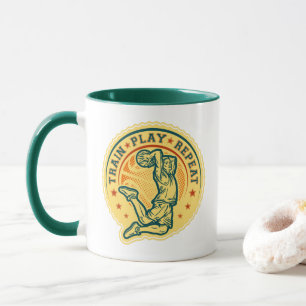 Basketball Slam Dunk Vintage Design Mug
