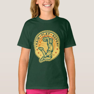 Basketball Slam Dunk Vintage Design T-Shirt