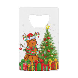 Basketball Snowman Lights Xmas Tree Basketball Chr