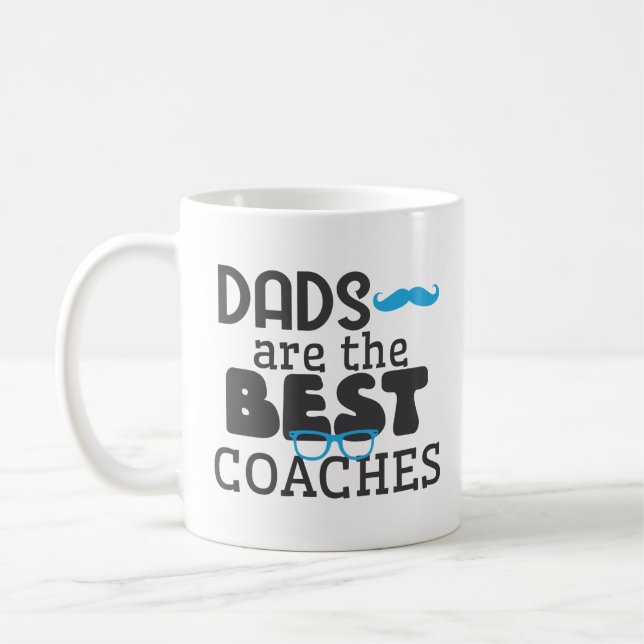 Basketball Soccer Best Coach Dad Ever Coffee Mug (Left)