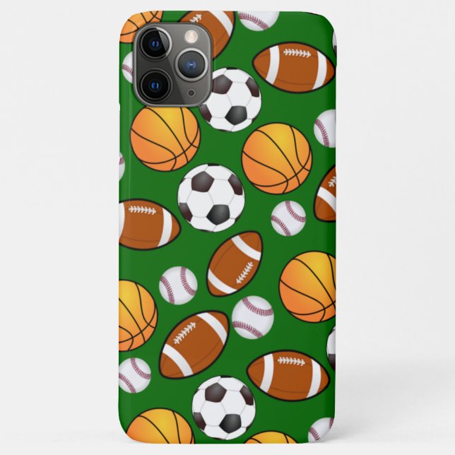 Basketball Soccer football Baseball Sports Theme Case-Mate iPhone Case (Back)