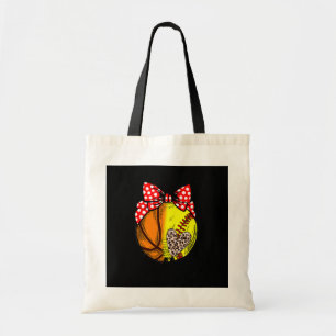 Basketball Softball Busy Raising Ballers Mother's Tote Bag