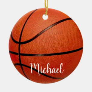 Basketball Sport - Basket Ball Your Name Ceramic Tree Decoration