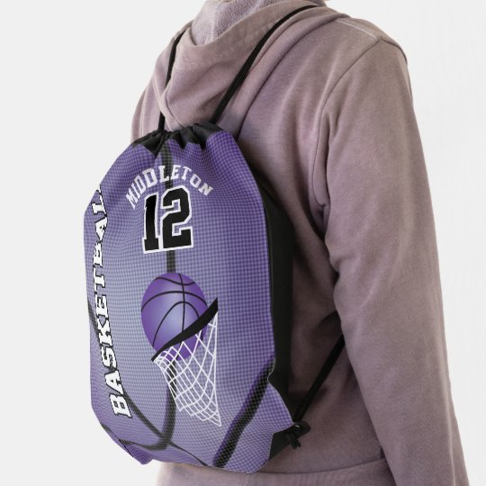 purple basketball purse