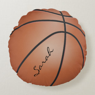 Basketball Sport   DIY Name Round Cushion