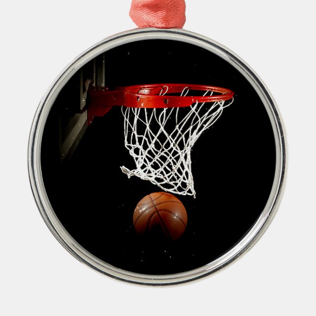Basketball Sport Motivational Inspirational Metal Tree Decoration (Front)