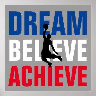 Basketball Sport Motivational Inspirational Unique Poster