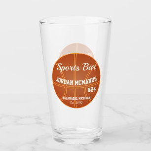 Basketball Sports Bar Beer Drinking Soda Pint Glass