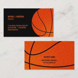 Basketball Sports Coach business card