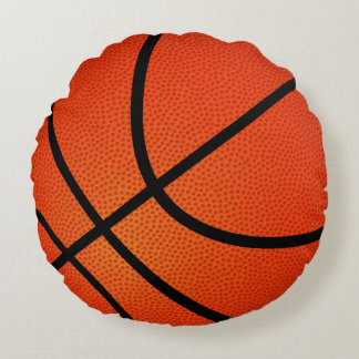 Basketball Sports Fun Round Cushion