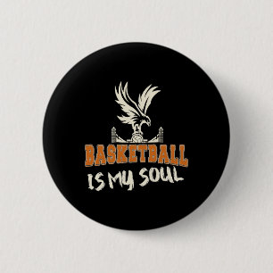 Basketball Sports Games 6 Cm Round Badge
