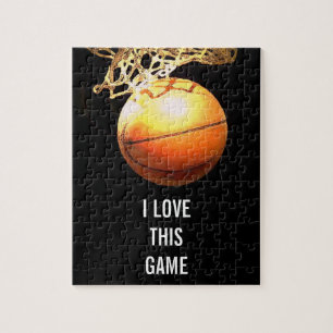 Basketball - Sports Illustration Art Jigsaw Puzzle