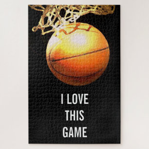 Basketball - Sports Illustration Art Jigsaw Puzzle