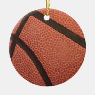Basketball Sports Image Ceramic Tree Decoration