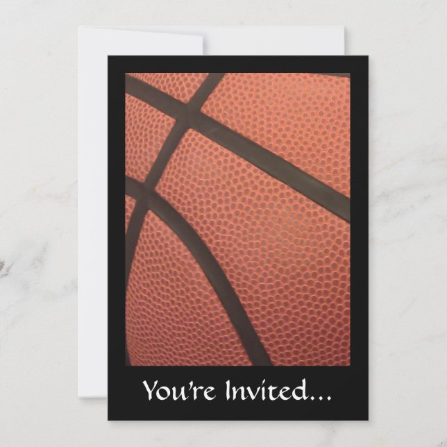 Basketball Sports Image Invitation (Front)