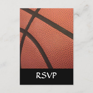 Basketball Sports Image RSVP Card