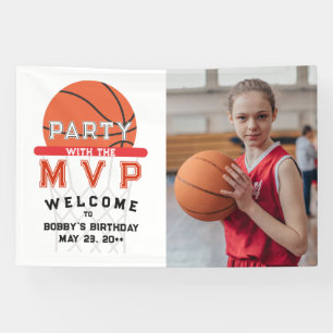 Basketball Sports Jumpman Theme Any Age Birthday Banner