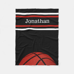 Basketball  Sports Name, Player Coach Teammate Fleece Blanket