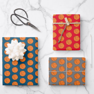 Basketball Sports Party Wrapping Paper Sheet