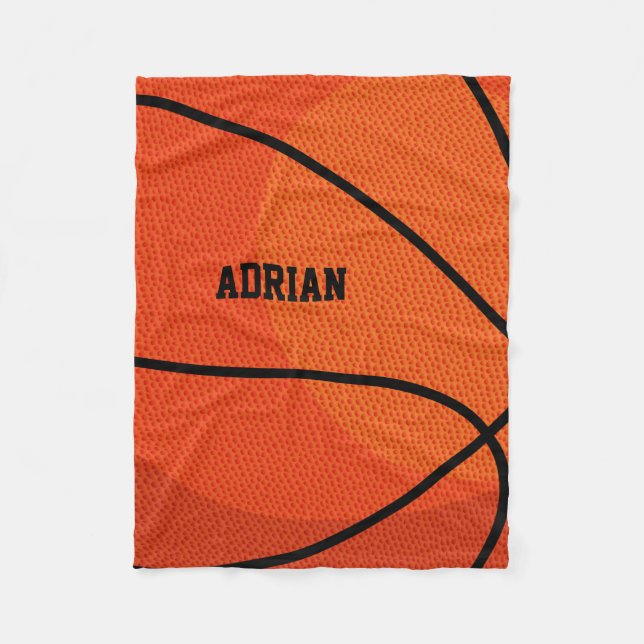 Basketball Sports Personalised  Fleece Blanket (Front)