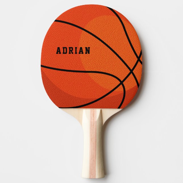 Basketball Sports Personalised Table Tennis Ping Pong Paddle (Front)
