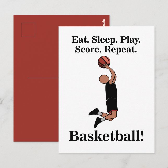 Basketball Sports Player Coach Postcard (Front/Back)
