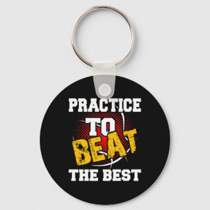 Basketball Sports Player Practice To Beat The Best Key Ring