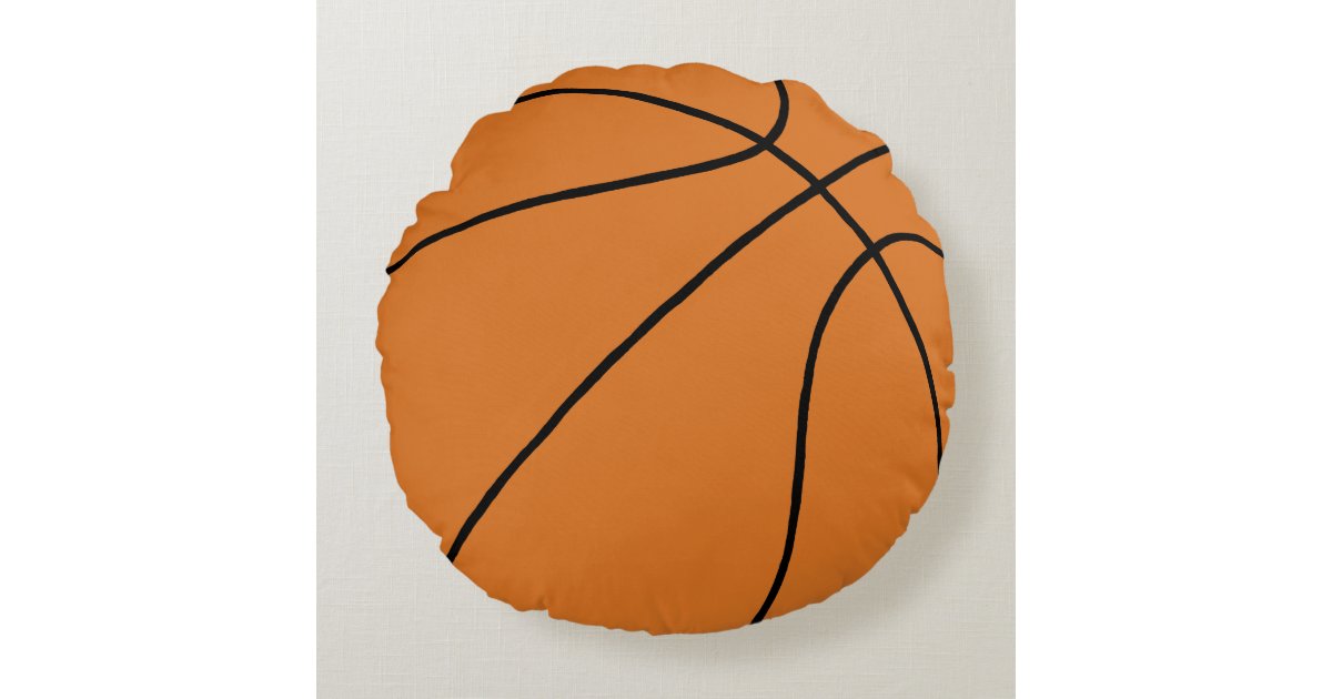 Basketball Sports Round Cushion Zazzle
