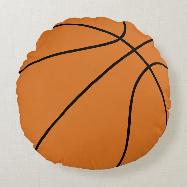 Basketball Sports Round Cushion (Front)