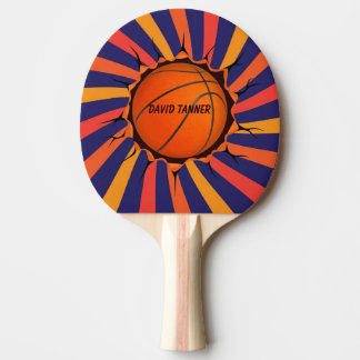 Basketball Sports Table Tennis, Custom Imprinting  Ping Pong Paddle