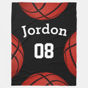 Basketball Sports Team Personalised Name blanket