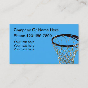 Basketball Sports Theme Business Card