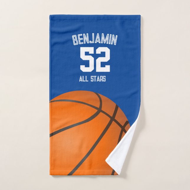 Basketball sports towel, coach bath towel (Hand Towel)