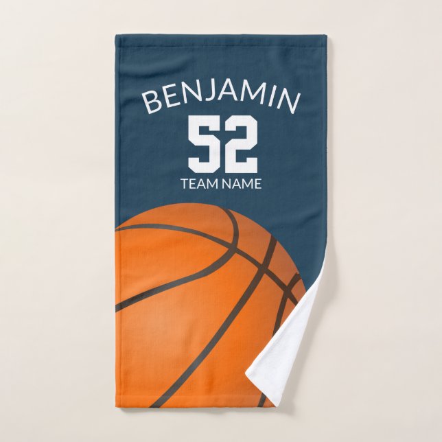 Basketball sports towel, coach bath towel (Hand Towel)
