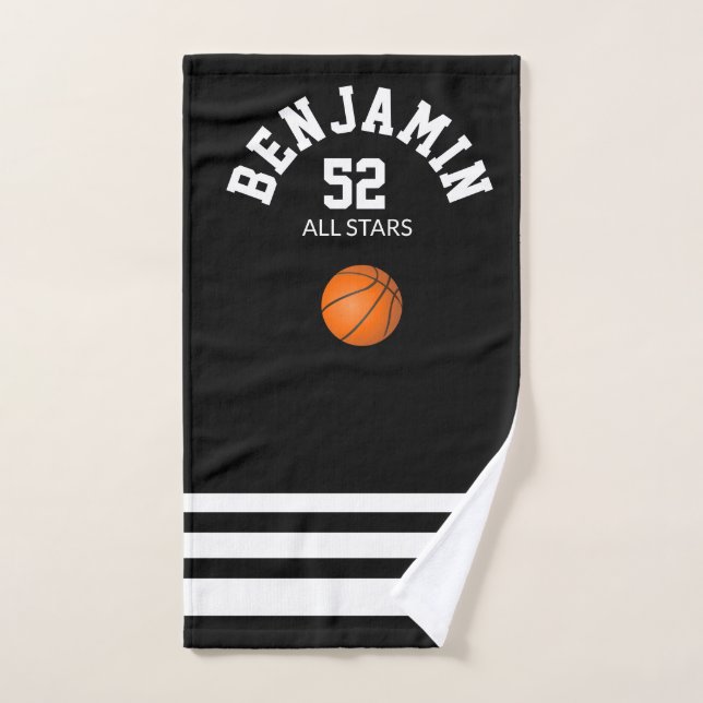 Basketball sports towel, coach bath towel (Hand Towel)