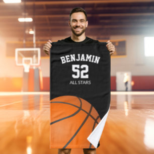 Basketball sports towel, coach bath towel