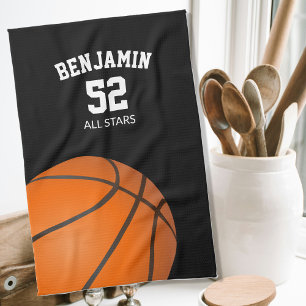 Basketball sports towel, coach gift towel