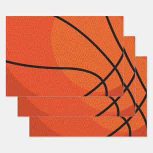 Basketball Sports  Wrapping Paper Sheet
