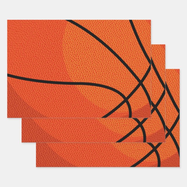 Basketball Sports  Wrapping Paper Sheet (Set)