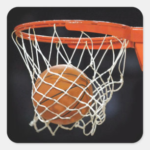 Basketball Square Sticker