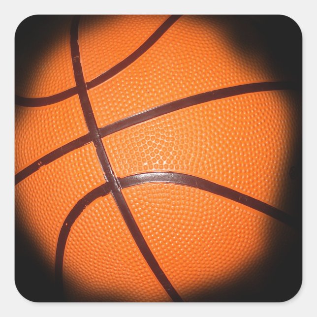 Basketball Square Sticker (Front)