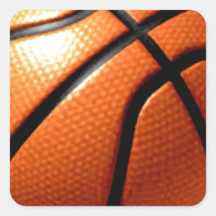 Basketball Square Sticker