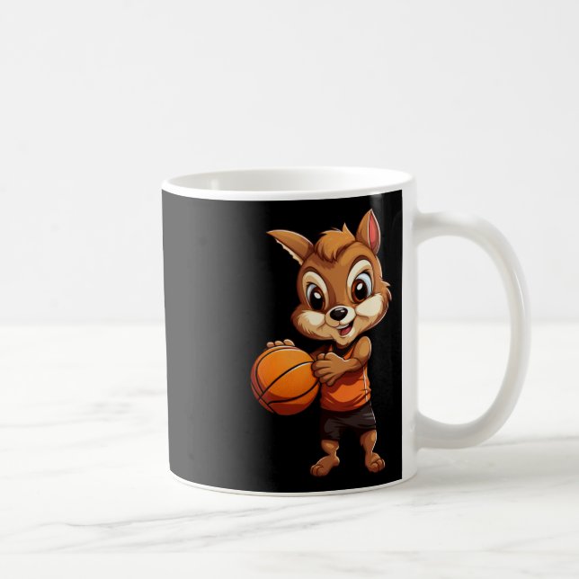 Basketball Squirrel  Coffee Mug (Right)