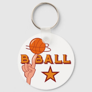 Basketball Star T-shirts and Gifts Key Ring