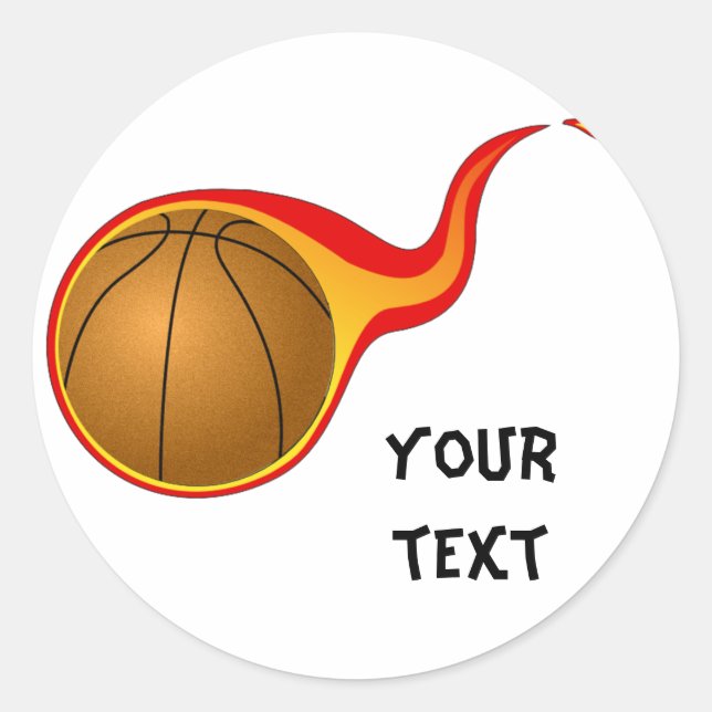 basketball sticker (Front)