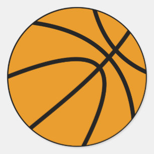 Basketball Sticker (Round)