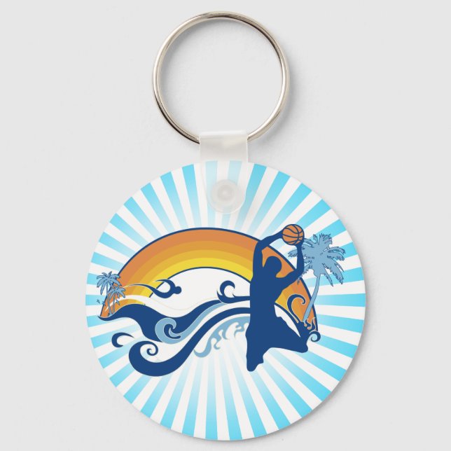 basketball. summersetz. key ring (Front)