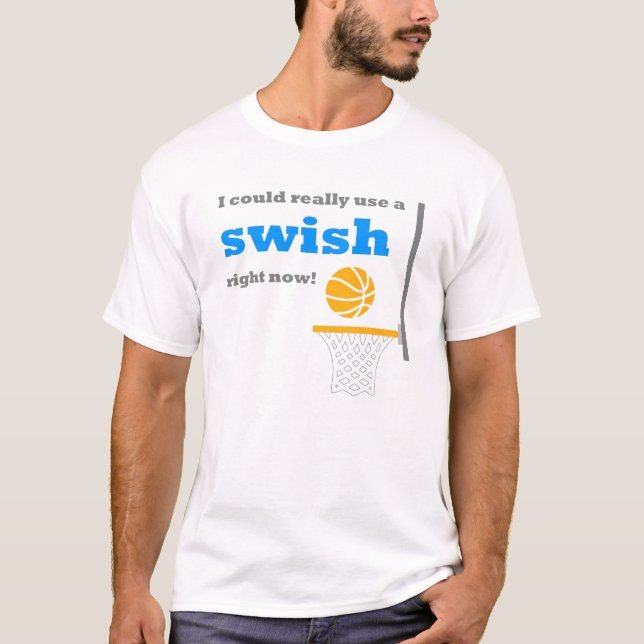 Basketball Swish Mens T-Shirt (Front)