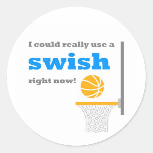 Basketball Swish Sticker