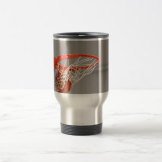 Basketball Swishing Through The Net Travel Mug
